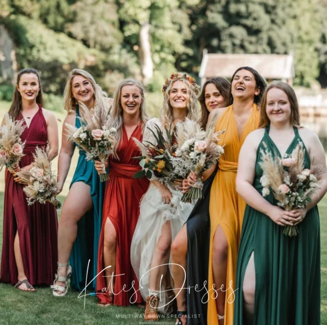 Autumn tones, boho soul.
Our boho-inspired multiway dresses in burgundy, pine green, mustard, teal & sienna bring all the fall feels — with flowing knee splits and stunning backless options for a look that’s bold, earthy, and romantic.

Designed to move with the wind, glow in golden light, and give your bridesmaids the freedom to tie it their way.

Because autumn weddings deserve color, confidence, and a little leg.

#BohoBridesmaids #AutumnWeddingStyle #BacklessAndBeautiful #KneeSplitDresses #EarthyElegance #MultiwayMagic #FallBridalVibes