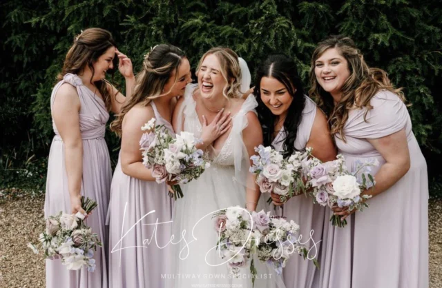 Rachel & Andy’s Rise Hall wedding was full of laughs, love, and lavender dreams — and the bridesmaids absolutely rocked it their way!

One dress, a million laughs. #BridesquadGoals #MultiwayMagic #RiseHallWedding #katesdresses #multiwayyourway