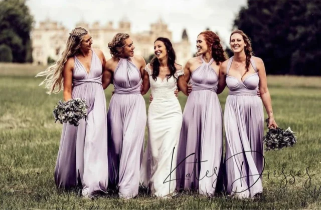 Friends, fields, and forever memories.

Our classic heather multiway dress was made for moments like these — effortless, elegant, and styled with love.

One dress, endless ways to celebrate your day your way. Gather your girls and make magic happen. #MultiwayMagic #BridesmaidStyle #LavenderLove #multiwayyourway #multiwaybridesmaiddress #springwedding