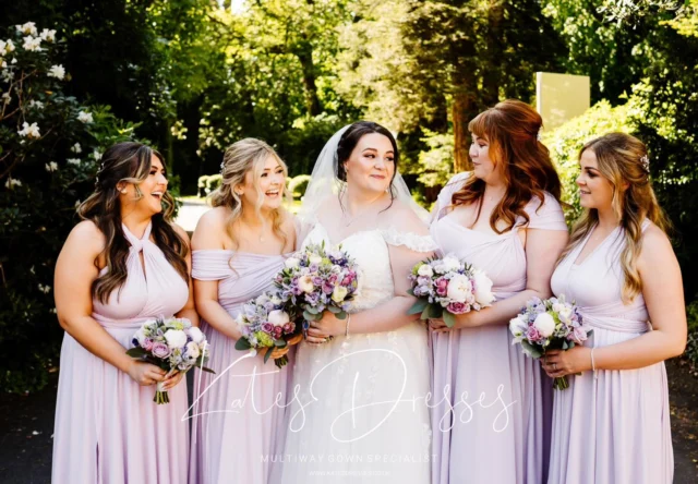 Soft lavender, big laughs, and major bounce energy!

Our multiway dresses let every bridesmaid shine in her own style — and yes, they’re 100% bouncy castle approved 😉 

The gorgeous lavender bouquets set off the pastel lavender tones perfectly 🌸

Wedding dreams 💜

Still on the hunt for the perfect bridesmaid dresses? Get intouch to begin your journey with “Kate’s dresses” 👗 

Different looks, same gorgeous vibe. Bouquets in hand, smiles all around. #BridesmaidFun #MultiwayMagic #LavenderDreams